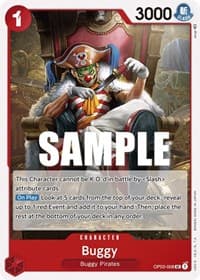 Buggy (008) - Pillars of Strength - One Piece Card Game card