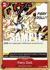 Fiery Doll - Pillars of Strength - One Piece Card Game card