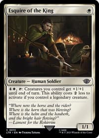 Esquire of the King - Universes Beyond: The Lord of the Rings: Tales of Middle-earth - Magic: The Gathering card