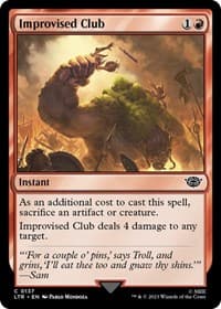 Improvised Club - Universes Beyond: The Lord of the Rings: Tales of Middle-earth - Magic: The Gathering card