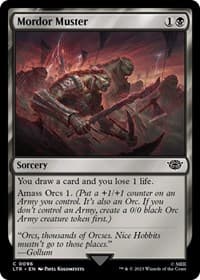 Mordor Muster - Universes Beyond: The Lord of the Rings: Tales of Middle-earth - Magic: The Gathering card