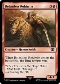 Relentless Rohirrim - Universes Beyond: The Lord of the Rings: Tales of Middle-earth - Magic: The Gathering card