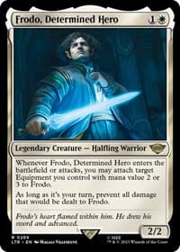 Frodo, Determined Hero - Universes Beyond: The Lord of the Rings: Tales of Middle-earth - Magic: The Gathering card