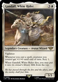 Gandalf, White Rider - Universes Beyond: The Lord of the Rings: Tales of Middle-earth - Magic: The Gathering card