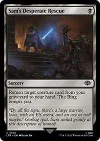 Sam's Desperate Rescue - Universes Beyond: The Lord of the Rings: Tales of Middle-earth - Magic: The Gathering card