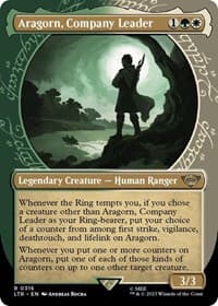 Aragorn, Company Leader (Showcase) - Universes Beyond: The Lord of the Rings: Tales of Middle-earth - Magic: The Gathering card