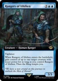 Rangers of Ithilien (Extended Art) - Universes Beyond: The Lord of the Rings: Tales of Middle-earth - Magic: The Gathering card