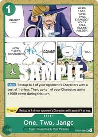One, Two, Jango - Pillars of Strength - One Piece Card Game card