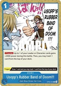 Usopp's Rubber Band of Doom!!! - Pillars of Strength - One Piece Card Game card