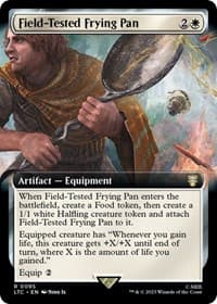 Field-Tested Frying Pan (Extended Art) - Commander: The Lord of the Rings: Tales of Middle-earth - Magic: The Gathering card