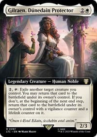 Gilraen, Dunedain Protector (Extended Art) - Commander: The Lord of the Rings: Tales of Middle-earth - Magic: The Gathering card