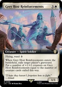 Grey Host Reinforcements (Extended Art) - Commander: The Lord of the Rings: Tales of Middle-earth - Magic: The Gathering card
