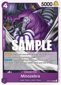 Minozebra - Pillars of Strength - One Piece Card Game card