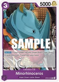 Minorhinoceros - Pillars of Strength - One Piece Card Game card