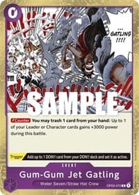 Gum-Gum Jet Gatling - Pillars of Strength - One Piece Card Game card