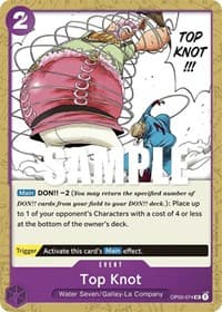 Top Knot - Pillars of Strength - One Piece Card Game card