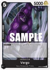 Vergo - Pillars of Strength - One Piece Card Game card