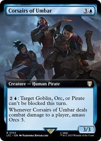Corsairs of Umbar (Extended Art) - Commander: The Lord of the Rings: Tales of Middle-earth - Magic: The Gathering card