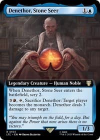 Denethor, Stone Seer (Extended Art) - Commander: The Lord of the Rings: Tales of Middle-earth - Magic: The Gathering card