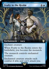 Fealty to the Realm (Extended Art) - Commander: The Lord of the Rings: Tales of Middle-earth - Magic: The Gathering card