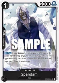 Spandam - Pillars of Strength - One Piece Card Game card