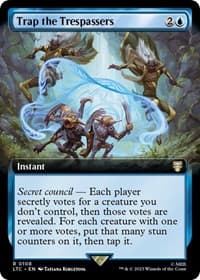 Trap the Trespassers (Extended Art) - Commander: The Lord of the Rings: Tales of Middle-earth - Magic: The Gathering card