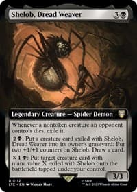 Shelob, Dread Weaver (Extended Art) - Commander: The Lord of the Rings: Tales of Middle-earth - Magic: The Gathering card