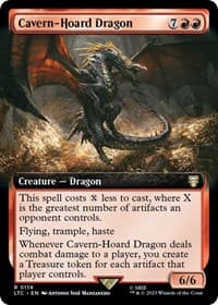 Cavern-Hoard Dragon (Extended Art) - Commander: The Lord of the Rings: Tales of Middle-earth - Magic: The Gathering card