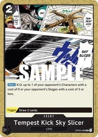 Tempest Kick Sky Slicer - Pillars of Strength - One Piece Card Game card