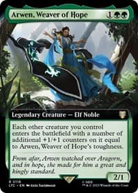 Arwen, Weaver of Hope (Extended Art) - Commander: The Lord of the Rings: Tales of Middle-earth - Magic: The Gathering card