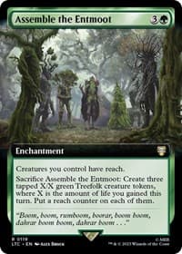 Assemble the Entmoot (Extended Art) - Commander: The Lord of the Rings: Tales of Middle-earth - Magic: The Gathering card
