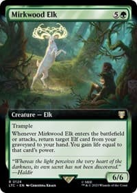 Mirkwood Elk (Extended Art) - Commander: The Lord of the Rings: Tales of Middle-earth - Magic: The Gathering card