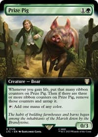 Prize Pig (Extended Art) - Commander: The Lord of the Rings: Tales of Middle-earth - Magic: The Gathering card
