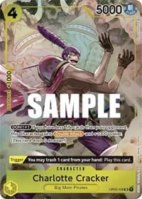 Charlotte Cracker (Alternate Art) - Pillars of Strength - One Piece Card Game card