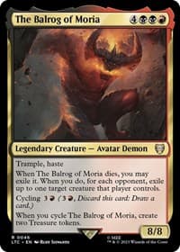 The Balrog of Moria - Commander: The Lord of the Rings: Tales of Middle-earth - Magic: The Gathering card
