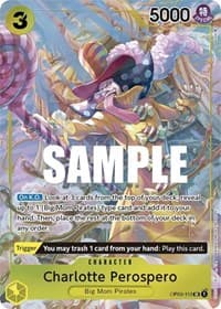 Charlotte Perospero (Alternate Art) - Pillars of Strength - One Piece Card Game card