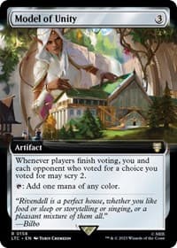 Model of Unity (Extended Art) - Commander: The Lord of the Rings: Tales of Middle-earth - Magic: The Gathering card