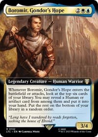 Boromir, Gondor's Hope (Extended Art) - Commander: The Lord of the Rings: Tales of Middle-earth - Magic: The Gathering card