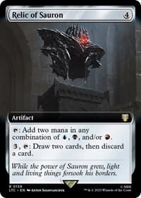 Relic of Sauron (Extended Art) - Commander: The Lord of the Rings: Tales of Middle-earth - Magic: The Gathering card