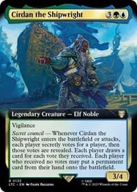 Cirdan the Shipwright (Extended Art) - Commander: The Lord of the Rings: Tales of Middle-earth - Magic: The Gathering card