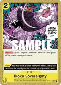 Ikoku Sovereignty - Pillars of Strength - One Piece Card Game card