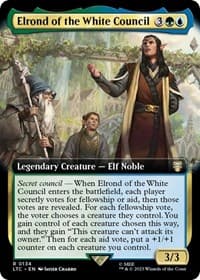 Elrond of the White Council (Extended Art) - Commander: The Lord of the Rings: Tales of Middle-earth - Magic: The Gathering card