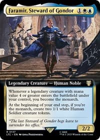 Faramir, Steward of Gondor (Extended Art) - Commander: The Lord of the Rings: Tales of Middle-earth - Magic: The Gathering card