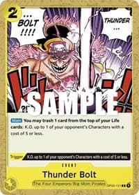 Thunder Bolt - Pillars of Strength - One Piece Card Game card