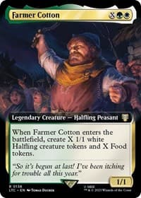 Farmer Cotton (Extended Art) - Commander: The Lord of the Rings: Tales of Middle-earth - Magic: The Gathering card