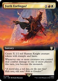 Forth Eorlingas! (Extended Art) - Commander: The Lord of the Rings: Tales of Middle-earth - Magic: The Gathering card