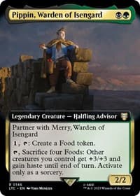 Pippin, Warden of Isengard (Extended Art) - Commander: The Lord of the Rings: Tales of Middle-earth - Magic: The Gathering card