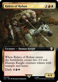 Riders of Rohan (Extended Art) - Commander: The Lord of the Rings: Tales of Middle-earth - Magic: The Gathering card
