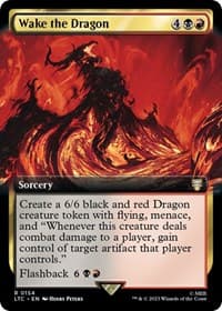 Wake the Dragon (Extended Art) - Commander: The Lord of the Rings: Tales of Middle-earth - Magic: The Gathering card