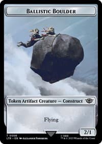 Ballistic Boulder Token - Universes Beyond: The Lord of the Rings: Tales of Middle-earth - Magic: The Gathering card